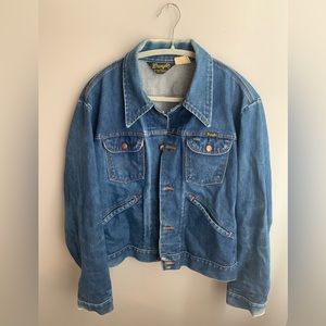 Vintage Women’s Wrangler Jean Jacket from 1970’s Made in The U.S.A.